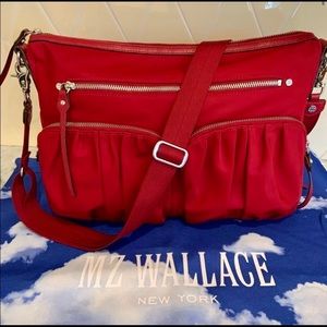 MZ Wallace Hayley Crossbody Red EUC